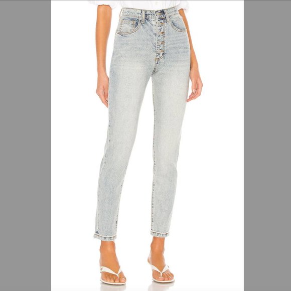 WeWoreWhat Size 29 Danielle High Rise Straight Jeans in Light Vintage - Picture 1 of 7